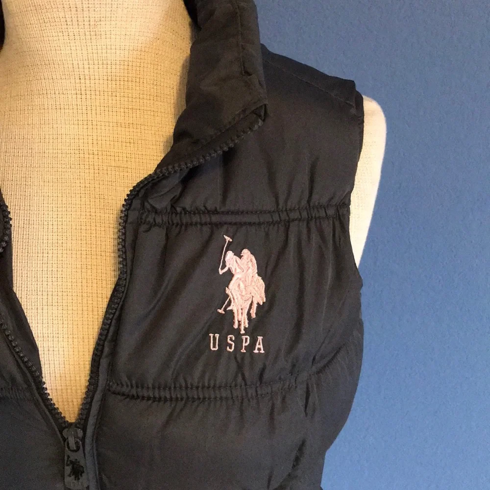 US Polo Assn. Gray Puffer Vest
